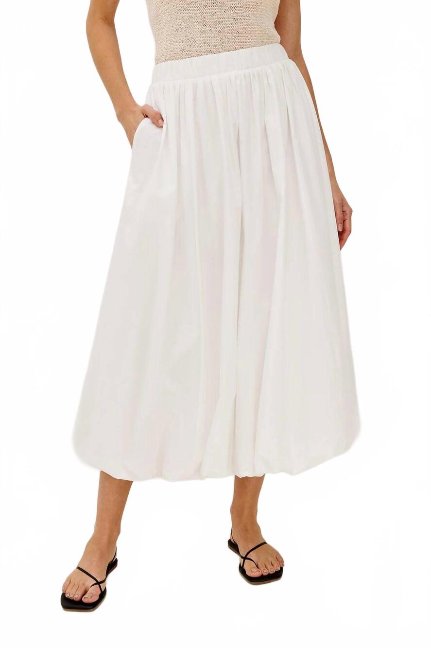 NEW RAILS cala skirt in white